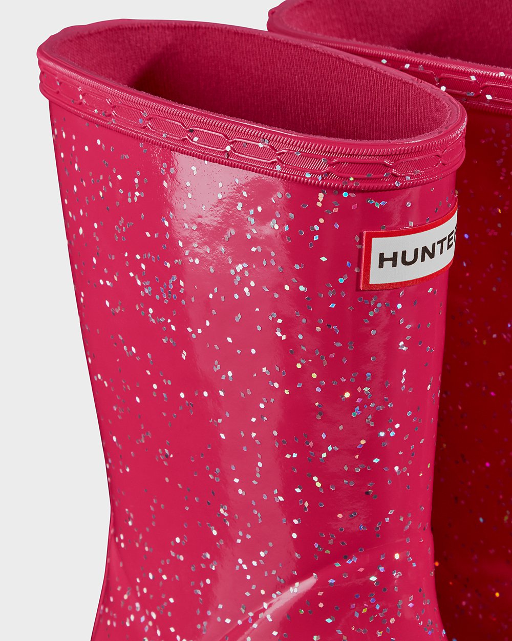 Botas De Agua Hunter Niños Original First Giant Glitter - Rosas - Argentina 5846BJFHK